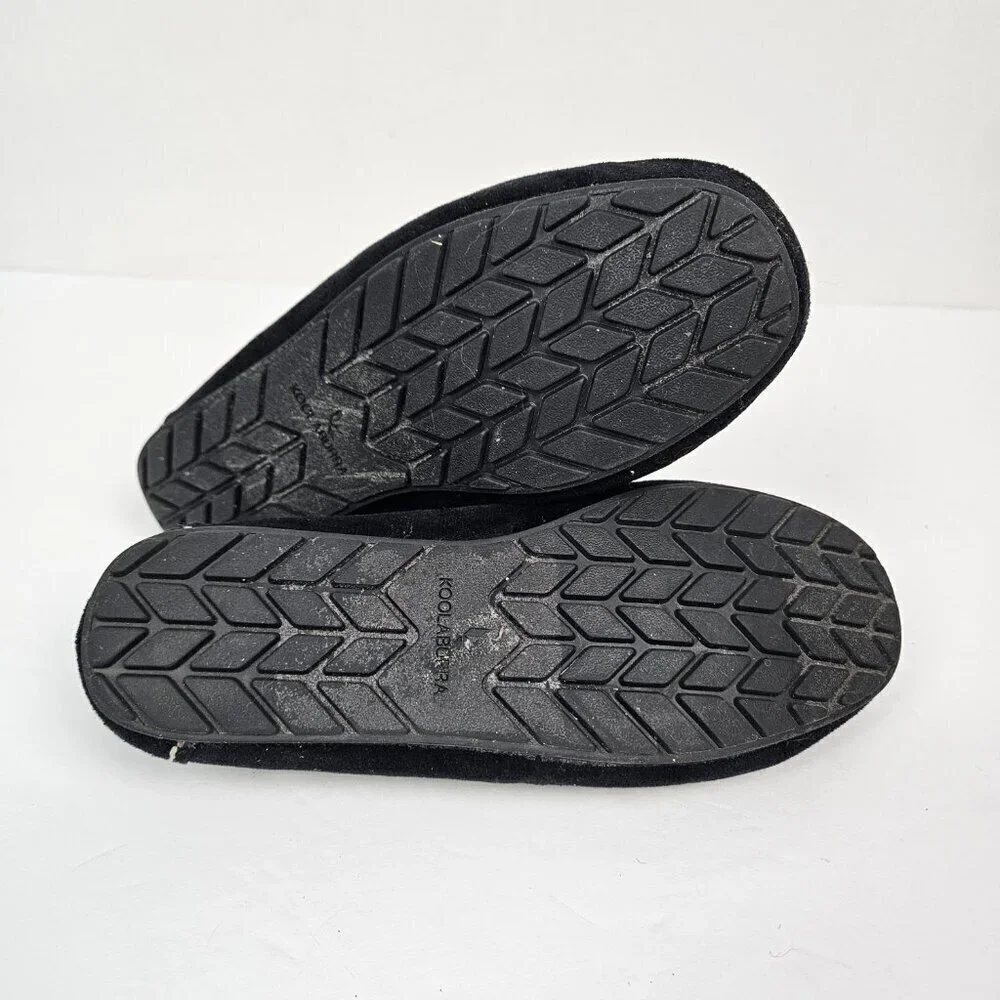 Koolaburra by UGG Youth Riley Shimmer Moccasin Slipper Black 1116742 2